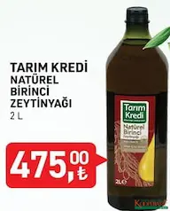 TARIM KREDİ NATÜREL BİRİNCİ ZEYTİNYAĞI 2 L TARIM KREDİ NATÜREL BİRİNCİ ZEYTİNYAĞI 2 L